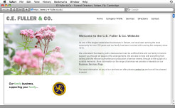 Website Redesign » C E Fuller and Co